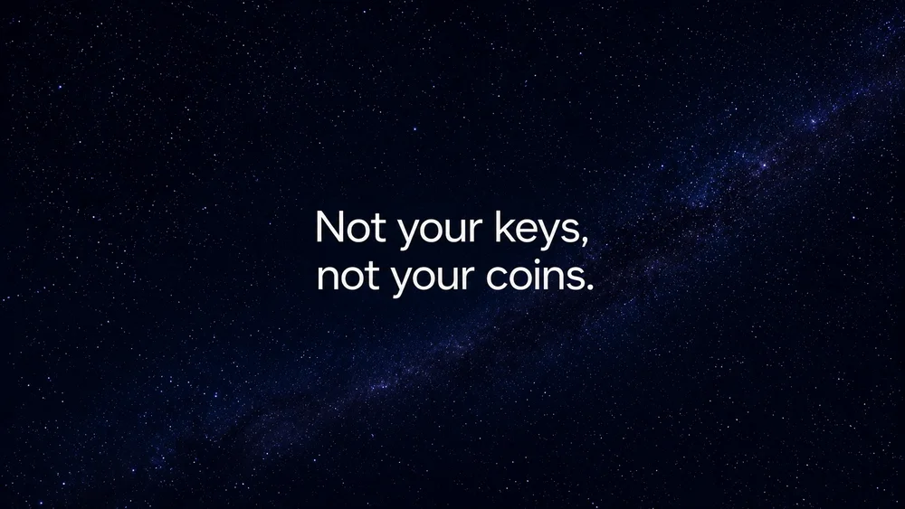 Le tue crypto sono davvero tue? La differenza che nessuno spiega.